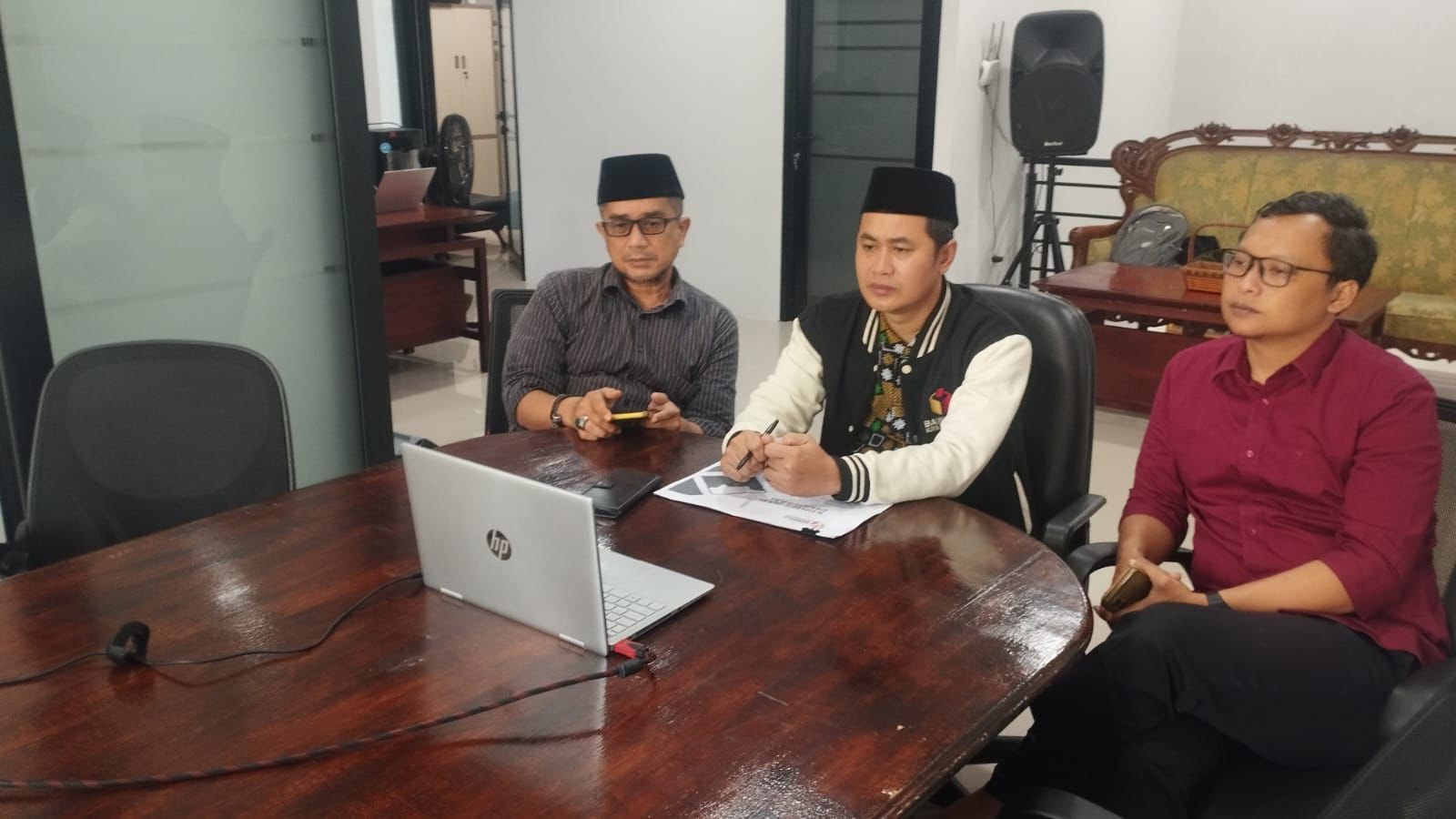 Bawaslu Kota Tangerang Mengikuti Zoom Kegiatan Evaluasi Kinerja