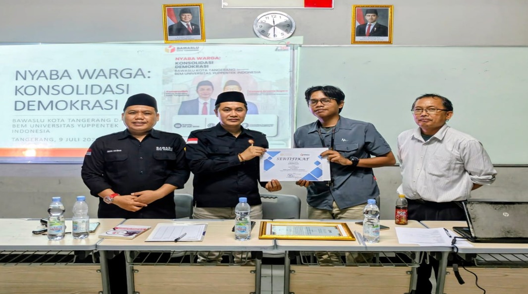 Bawaslu Kota Tangerang Nyaba Warga UYI dengan Konsolidasi Demokrasi