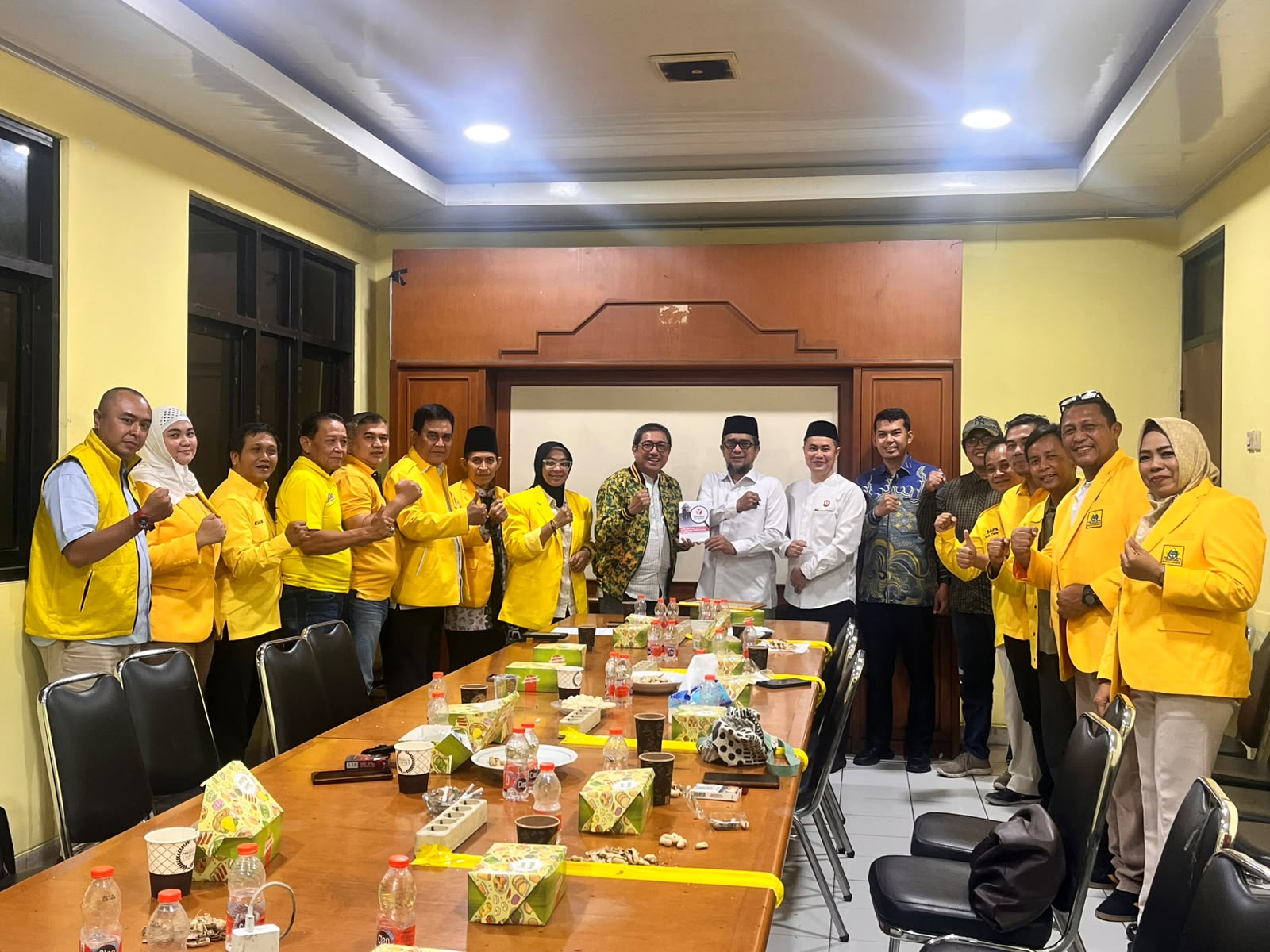 Bawaslu Kota Tangerang Nyaba Warga DPD Partai Golkar Kota Tangerang dalam rangka konsolidasi demokrasi