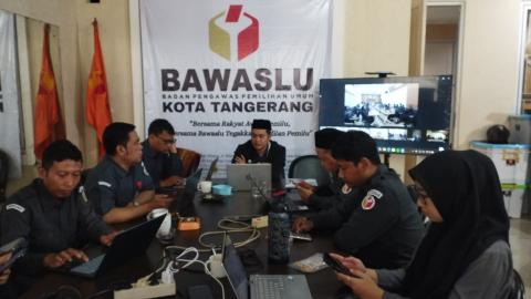 Bawaslu Kota Tangerang Hadiri Rapat Konsolidasi Bawaslu Se-Banten