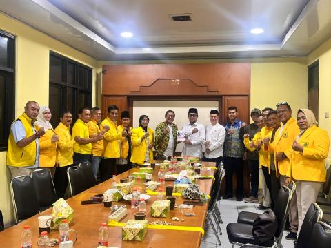 Bawaslu Kota Tangerang Nyaba Warga DPD Partai Golkar Kota Tangerang dalam rangka konsolidasi demokrasi