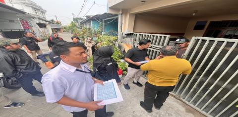 Pelaksanaan Pengawasan Coktas di Kelurahan Gebang Raya (23/09)