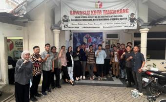 Alumni SKPP dan Peserta P2P di Kantor Sekretariat Bawaslu Kota Tangerang